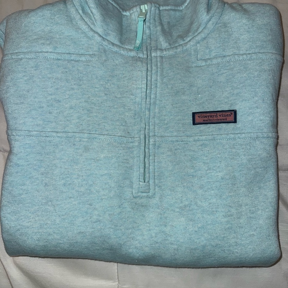 Vineyard Vines Soft Blue Quarter-Zip